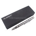 Hollow stainless steel tactical pen with LED light